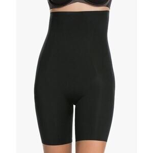 Spanx S Shapewear Thinstincts High-Waist Mid-Thigh Shaping Short Black NEW 1006r